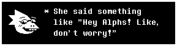 She said something like 