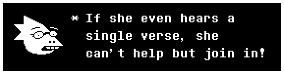 If she even hears a single verse, she can't help but join in!