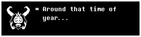 Around that time of year...