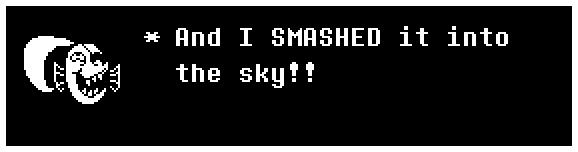 And I SMASHED it into the sky!!